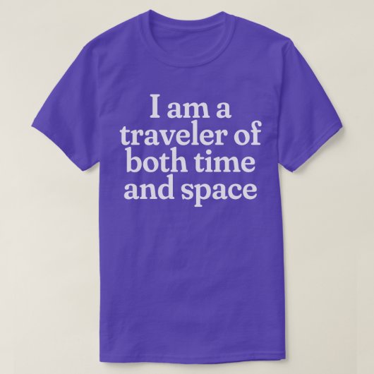 僕は時間も宇宙も旅だ Tシャツ (デザイン正面)