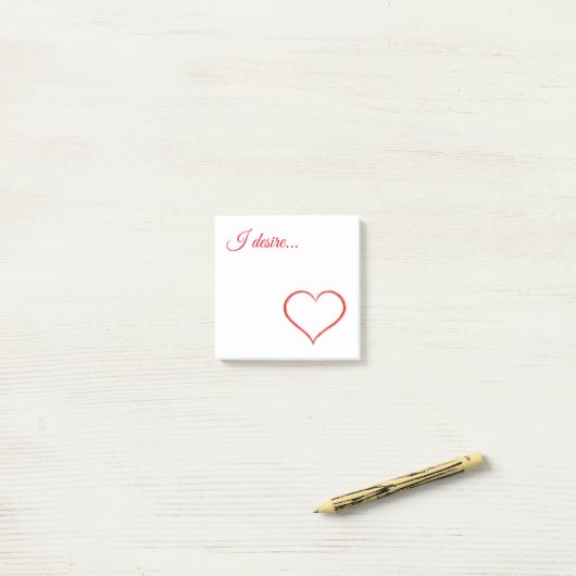僕は望む ポストイット (デスク上)