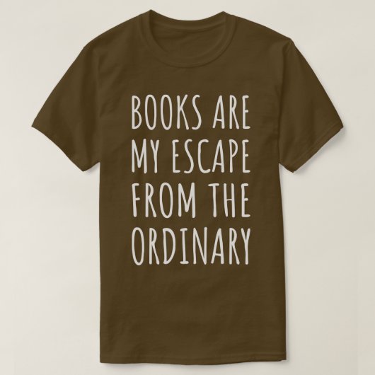 僕は本を読んで普通の本から逃げた Tシャツ (デザイン正面)