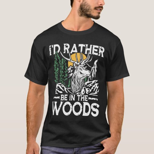 僕は森の中にいるほうがいい Tシャツ (正面)