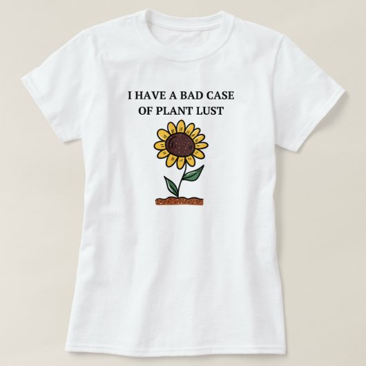 僕は植物性欲が悪い | ガーデニングおもしろい Tシャツ (デザイン正面)