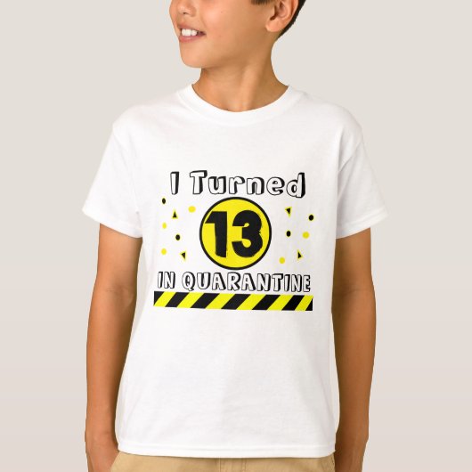僕は検疫で13歳になり、13誕生日シャツ Tシャツ (正面)