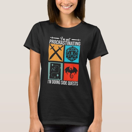僕は横向きの質問をするのは先延ばしではない Tシャツ (正面)