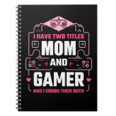 僕は母とゲーマーの2つのタイトルを持っている ノートブック (正面)