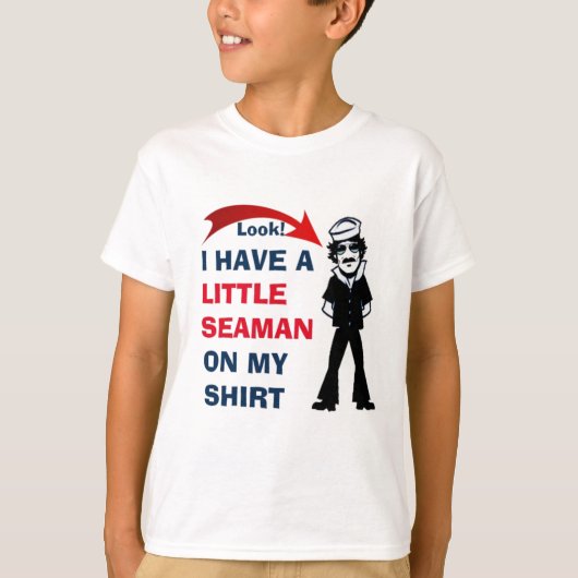 僕は水夫が少しシャツを着ている Tシャツ (正面)