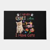僕は決してキルトしか持っていない猫の性交キルティング ドアマット (正面)