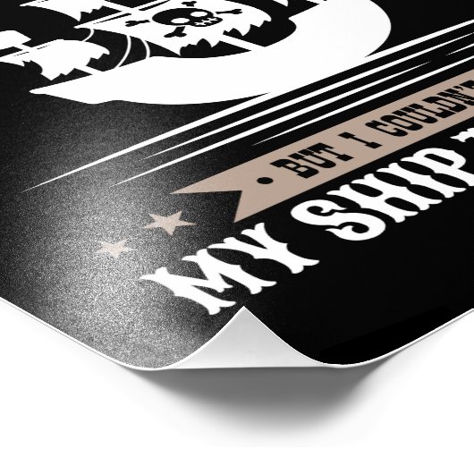 僕は海賊船になろうとしていおもしろいた フォトプリント            (角)