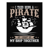 僕は海賊船になろうとしていおもしろいた フォトプリント            (正面)