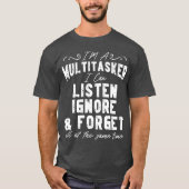 僕は無数々の視で聞も無いよ Tシャツ (正面)