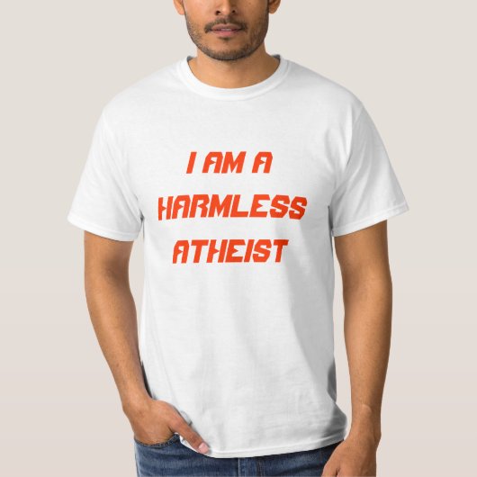 僕は無神論者だ Tシャツ (正面)