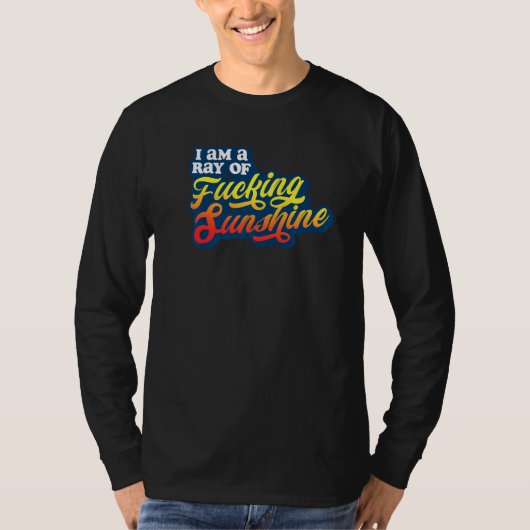 僕は照りつける照りつける日照り気色の悪い反社会的Sの光線だ Tシャツ (正面)