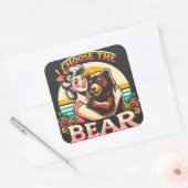 僕は熊を選ぶ スクエアシール (封筒)