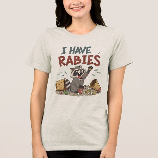 僕は狂犬病の趣味がある トライブレンドTシャツ (正面)
