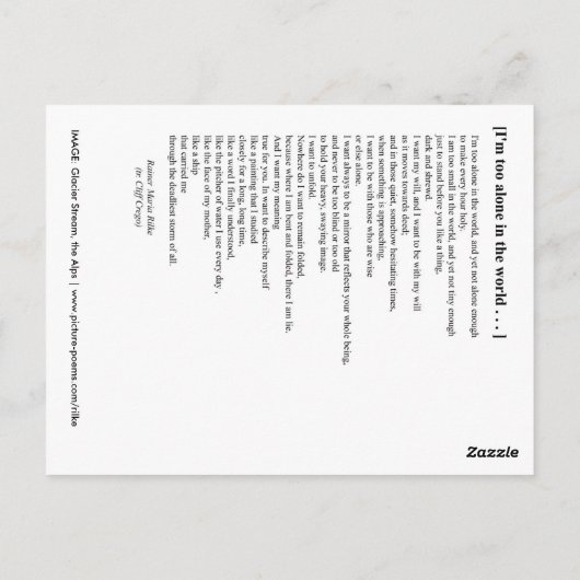 僕は独りで世の中へ出て行けない ポストカード (裏面)