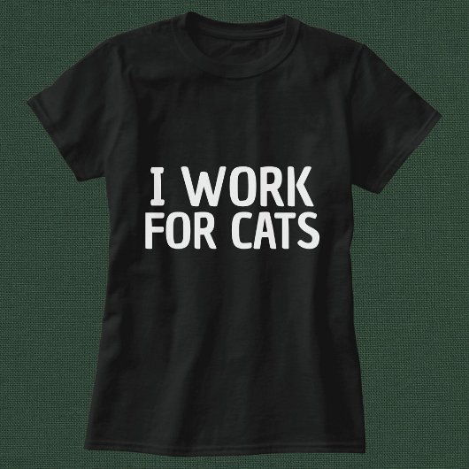 僕は猫のおもしろいシンプルパーソナライズされた黒 Tシャツ