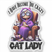 僕は猫の婦人熱狂するになった シール (正面)