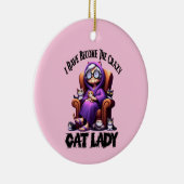 僕は猫の婦人熱狂するになった セラミックオーナメント (右)