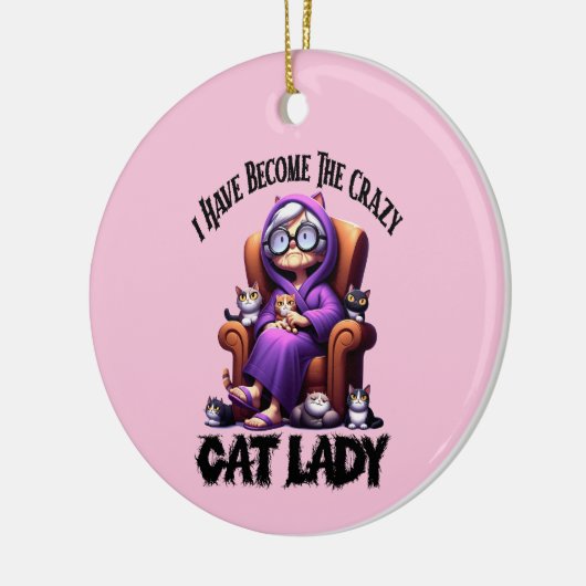 僕は猫の婦人熱狂するになった セラミックオーナメント (左)