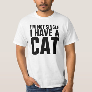 僕は猫の独身のおかしなシャツを持っていない Tシャツ