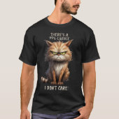 僕は猫気にのことわざの笑いおもしろい猫 Tシャツ (正面)