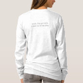 僕は猫用得Tシャツを横取りだ Tシャツ (裏面)