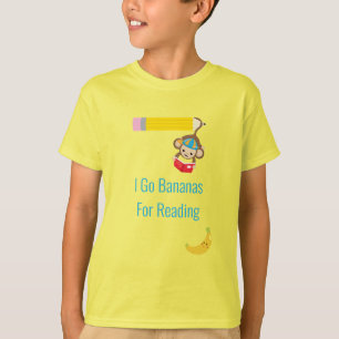 僕は猿にバナナ読を頭が切れる使う Tシャツ