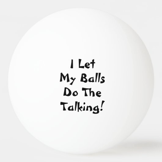 僕は玉に任して話すおもしろい 卓球ボール (正面)