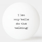 僕は玉に任して話すおもしろい 卓球ボール (正面)