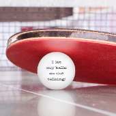 僕は玉に任して話すおもしろい 卓球ボール