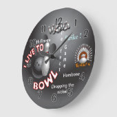 僕は生きて食う ラージ壁時計 (傾斜)