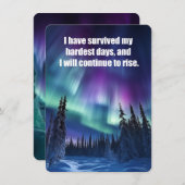 僕は生き延び骨の折れる日だ 招待状 (正面/裏面)