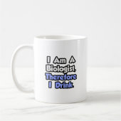 僕は生物学者だから酒を飲む コーヒーマグカップ (左)