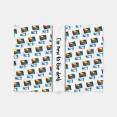 僕は甲板に慣れていない | ベビーおもしろいハロウィーンの衣装 フリースブランケット (正面(横))