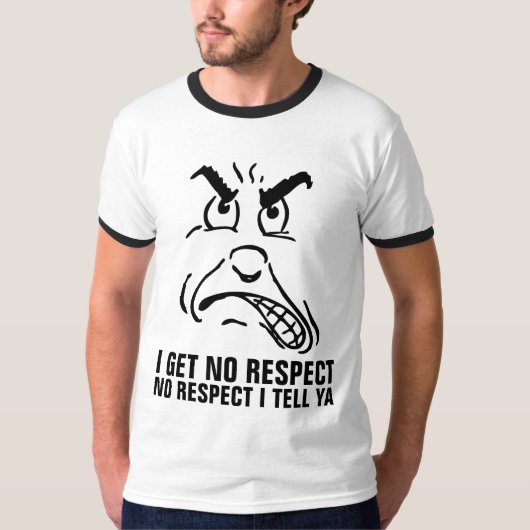 僕は男子Tおもしろいシャツに敬意を払わない Tシャツ (正面)