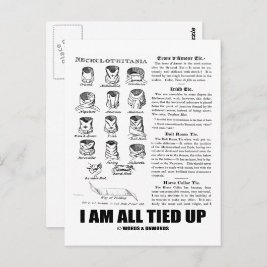 僕は皆縛り上げられている ポストカード (正面/裏面)