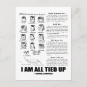 僕は皆縛り上げられている ポストカード (正面)