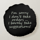 僕は皮肉な引用文はおもしろいやらない ラウンドクッション (裏面)