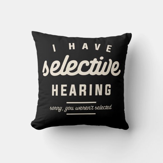 僕は皮肉な引用文を選おもしろい択して聞く クッション (正面)