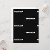 僕は皮肉気になメッセージは気にない カード (正面/裏面インサイチュ)