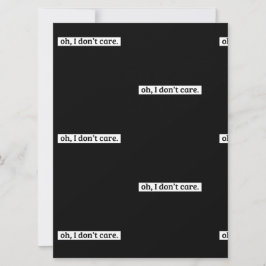 僕は皮肉気になメッセージは気にない カード