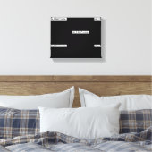 僕は皮肉気になメッセージは気にない キャンバスプリント (インサイチュ (寝室))