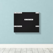 僕は皮肉気になメッセージは気にない キャンバスプリント (インサイチュ (ウッドフロア))