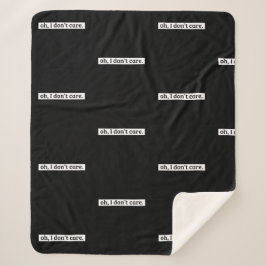 僕は皮肉気になメッセージは気にない シェルパブランケット