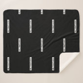 僕は皮肉気になメッセージは気にない シェルパブランケット (正面(横))