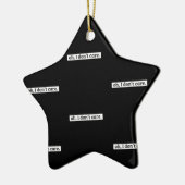 僕は皮肉気になメッセージは気にない セラミックオーナメント (左)