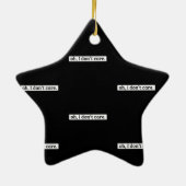 僕は皮肉気になメッセージは気にない セラミックオーナメント (裏面)