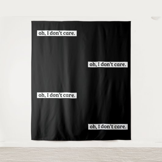 僕は皮肉気になメッセージは気にない タペストリー (正面)