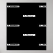 僕は皮肉気になメッセージは気にない ポスター (正面)