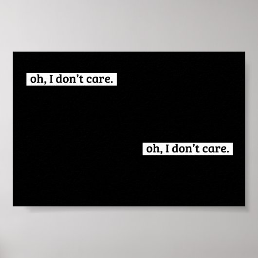 僕は皮肉気になメッセージは気にない ポスター (正面)