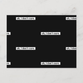 僕は皮肉気になメッセージは気にない ポストカード